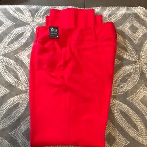 Red slacks